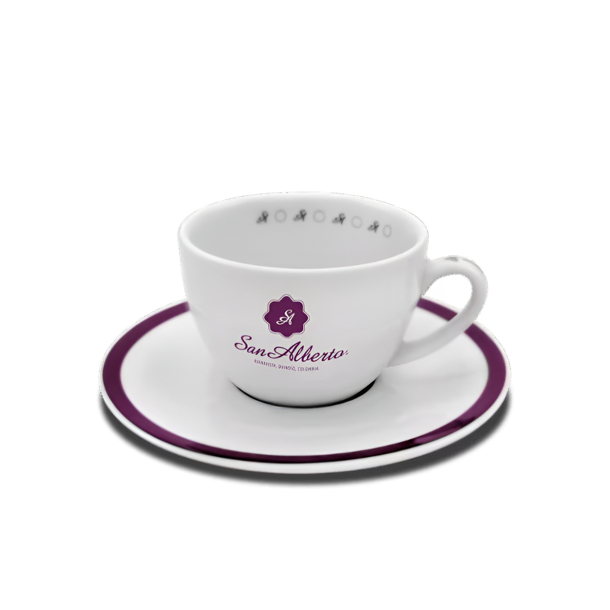 Tazas y plato capuccino
