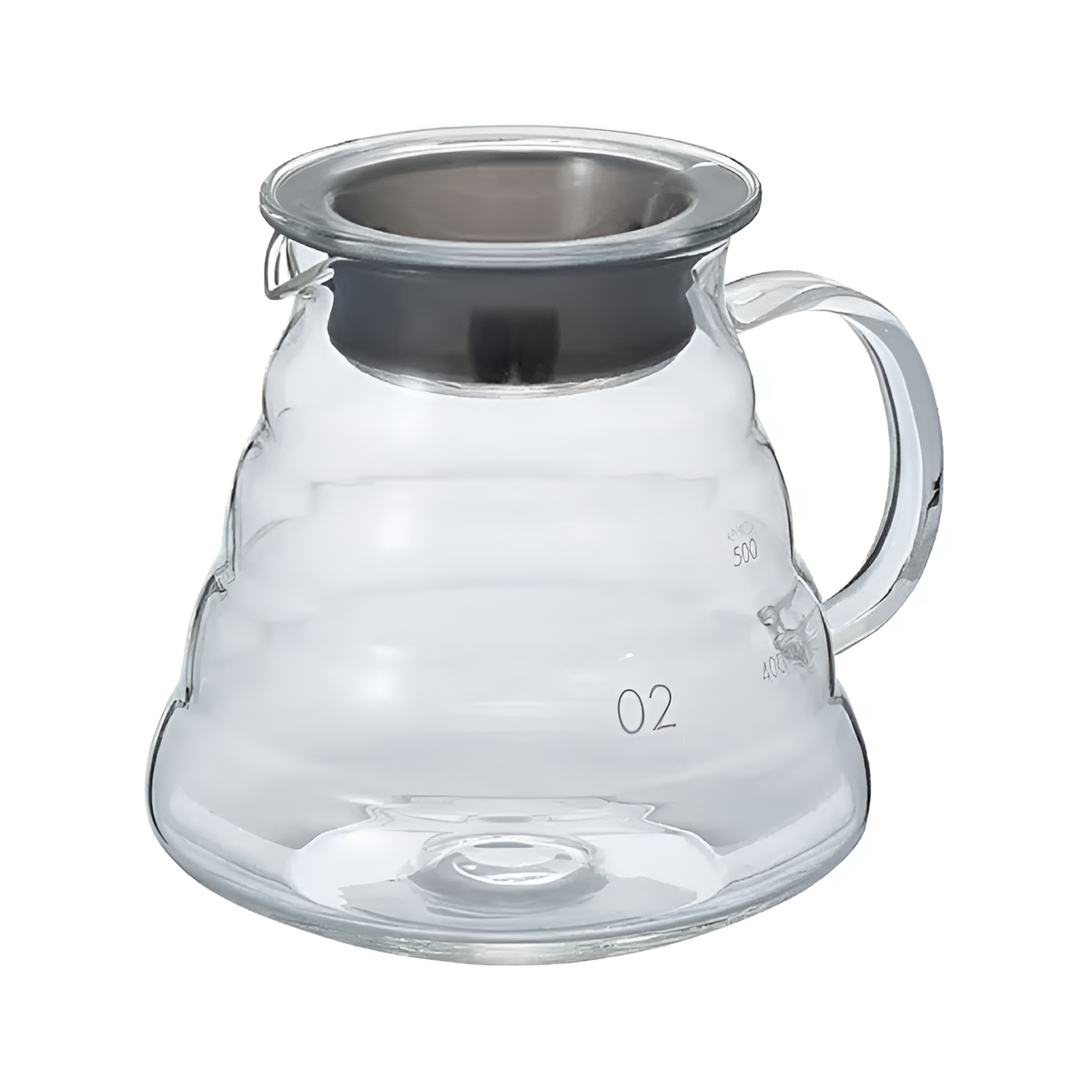 Jarra de vidrio cono goteo 600 ml